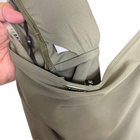 DKNY Twist Front Halter Tankini Swim Top Olive M - Picture 7 of 11